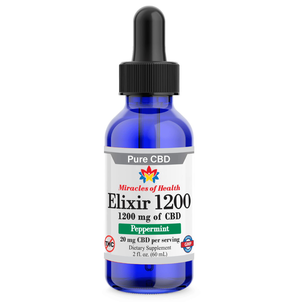CBD Elixir 1200 | Isolate CBD Infused in MCT Oil