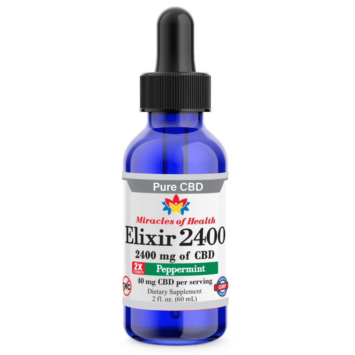 CBD Elixir 2400 | Isolate CBD Infused in MCT Oil