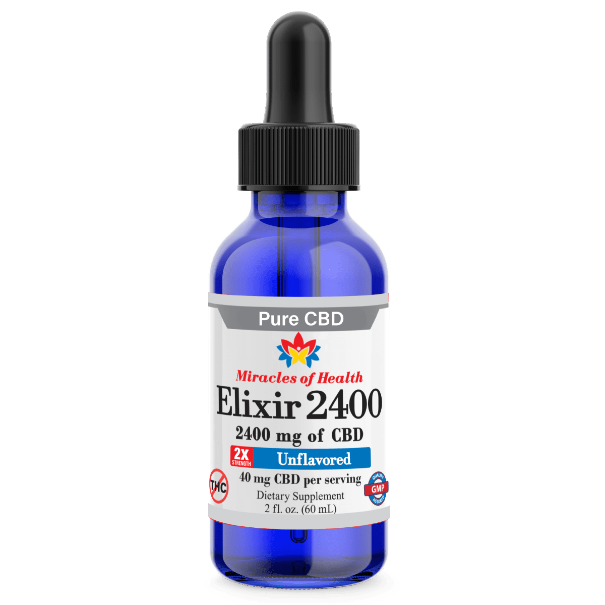 CBD Elixir 2400 | Isolate CBD Infused in MCT Oil